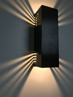 Schwarze Wandlampe 6W 14W 30W Wohnzimmer Flur Effektlicht...