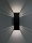 Schwarze Wandlampe 6W 14W 30W Wohnzimmer Flur Effektlicht Beleuchtung | BlackEdition