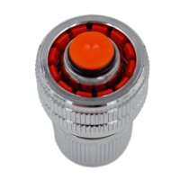 SpiceFlow Schnellverbinder f. 3/4" Schläuche [mit Wasserstop] Chrom/Messing 1/2" Gardena kompatibel