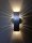 SpiceLED | ShineLED-6 | Wandleuchte 2x3W Warmweiß | hell silbernes Gehäuse | Schatteneffekt | High-Power LED Wandlampe dimmbar