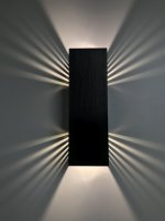 SpiceLED Wandleuchte | ShineLED-30 Black Edition | 2x15W weiß | Schatteneffekt | High-Power LED Wandlampe | Dimmbar