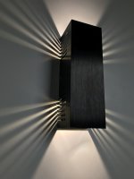 SpiceLED Wandleuchte | ShineLED-30 Black Edition | 2x15W weiß | Schatteneffekt | High-Power LED Wandlampe | Dimmbar