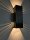 SpiceLED Wandleuchte | ShineLED-30 Black Edition | 2x15W warmweiß | Schatteneffekt | High-Power LED Wandlampe | Dimmbar