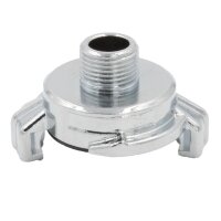SpiceFlow Schnellkupplung | 3/8" (Zoll) Aussengewinde | Massive Ausführung in Chrom/Messing | System GEKA