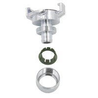 SpiceFlow Schnellkupplung mit Schlauchverbinder 1/2" (Zoll) | Massive Ausführung in Chrom/Messing mit Klemmverschraubung | System GEKA