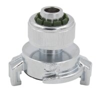 SpiceFlow Schnellkupplung mit Schlauchverbinder 1/2" (Zoll) | Massive Ausführung in Chrom/Messing mit Klemmverschraubung | System GEKA