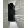 SpiceLED Wandleuchte | ShineLED-6 Black Edition | 2x3W weiß | Schatteneffekt | High-Power LED Wandlampe