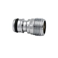 SpiceFlow Geräteanschlussstück/Wasserhahnanschluss | Chrom/Messing | 1/2" AG | 1/2"  Gardena kompatibel