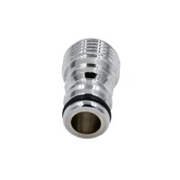 SpiceFlow Geräteanschlussstück/Wasserhahnanschluss | Chrom/Messing | 1/2" AG | 1/2"  Gardena kompatibel