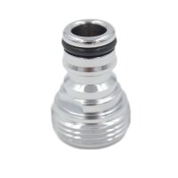 SpiceFlow Geräteanschlussstück | Chrom/Messing | 3/4" AG | 1/2 Zoll Gardena kompatibel