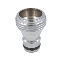 SpiceFlow Geräteanschlussstück | Chrom/Messing | 3/4" AG | 1/2 Zoll Gardena kompatibel