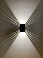 SpiceLED Wandleuchte | ShineLED-Outdoor 2.0 | 2x6W Weiß | Schatteneffekt | High-Power LED Wandlampe