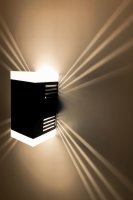 SpiceLED Wandleuchte | ShineLED-Outdoor 2.0 | 2x6W Warmweiß | Schatteneffekt | High-Power LED Wandlampe