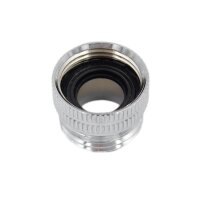 SpiceFlow Adapter | Chrom/Messing | 3/4 Zoll Innengewinde auf NTP USA Außengewinde