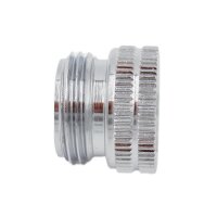 SpiceFlow Adapter | Chrom/Messing | 3/4 Zoll Innengewinde auf NTP USA Außengewinde