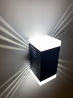 Außenwandlampe schwarze Lampe 12W Lichteffekt Garten Beleuchtung  | ShineLED-Outdoor 2.0