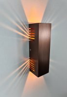 SpiceLED Wandleuchte | ShineLED-6 Kupfer Edition | Schalter | 2x3W warmweiß | Schatteneffekt | High-Power LED Wandlampe