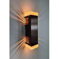 SpiceLED Wandleuchte | ShineLED-14 Kupfer Edition | Schalter | 2x7W Warmweiß | Schatteneffekt | High-Power LED Wandlampe