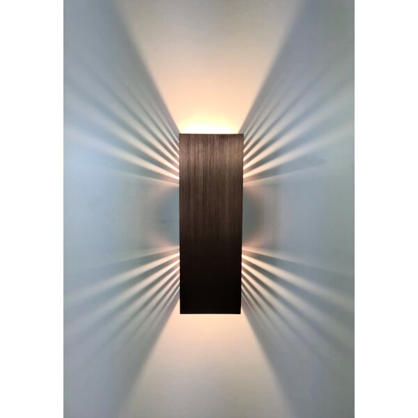 SpiceLED Wandleuchte | ShineLED-30 Kupfer Edition | 2x15W weiß | Schatteneffekt | High-Power LED Wandlampe | Dimmbar