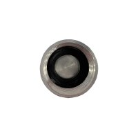 SpiceFlow Endkappe gerändelt 1/2" IG Chrom/Messing