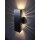 SpiceLED Wandleuchte Bundle | ShineLED-6 | 2x3W Warmweiß |  hell silbernes Gehäuse | Schatteneffekt | High-Power LED Wandlampe dimmbar | mit matten Gläsern | 2 Stück