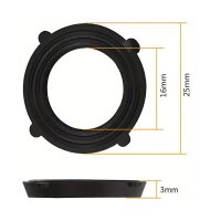 Flachdichtung 3/4" 3mm schwarz (1 Stück)
