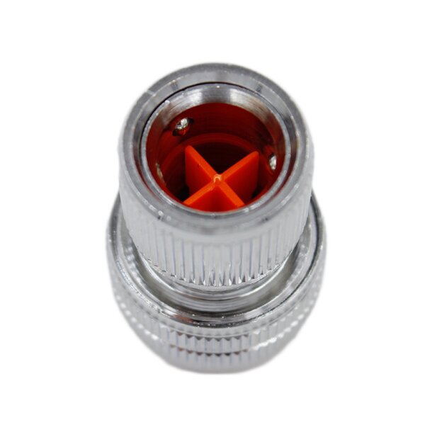 3/4 " Schlauchanschluss [mit Wasserstop] | 1/2 " Gardena komp.